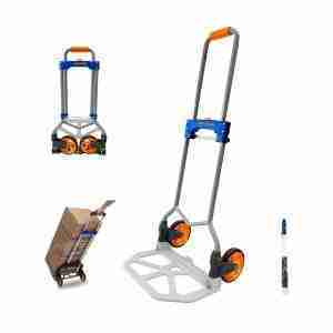 Carreta Plegable Carga Paquetes Ruedas Carro 60kg Wadfow