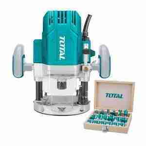 Ruteadora Fresadora 1600w Total + Fresas 8mm Tupi Canteadora