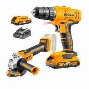 Taladro Atornillador 20v Amoladora Brushlees Ingco Cortador