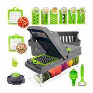 Cortador Picador De Alimentos Rallador Manual Fruta Verduras