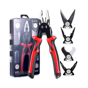 ALICATE HERRAMIENTA MULTIUSOS 5 EN 1 PELACABLES CORTE PINZA