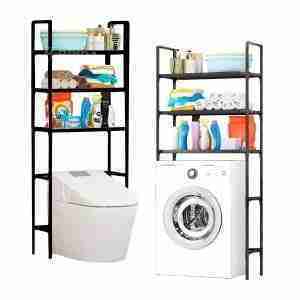 ESTANTE BAÑO + ESTANTE LAVADORA 3 NIVELES MULTIFUNCIONAL RACK