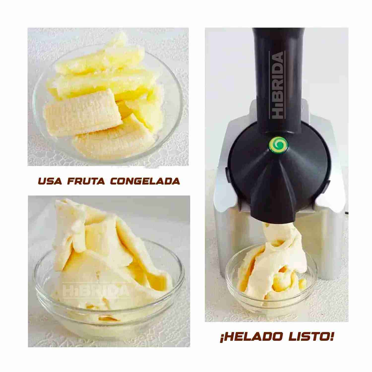 MÁQUINA PARA HACER HELADO ELÉCTRICO PRÁCTICO CASERO FRUTAS - HELADO -  Importaciones Hibrida Tienda Oficial