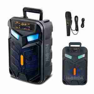PARLANTE ALTAVOZ INALÁMBRICO BLUETOOTH LED USB RADIO MÚSICA - RX-8147B