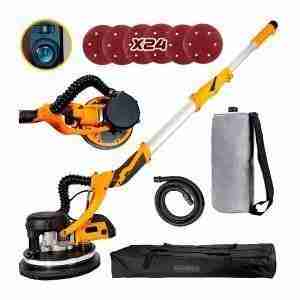LIJADORA DE PARED TECHO DRYWALL INDUSTRIAL PINTURA + 24 LIJAS - 225FT-AMARILLO