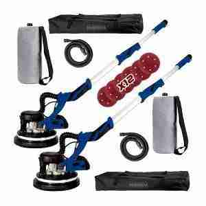 LIJADORA DE PARED X2 DRYWALL TECHO ASPIRA LUZ LED PINTURA - 225FT-BLUE X 2