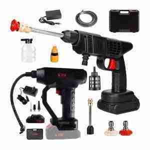 INFLADOR COMPRESOR AIRE + HIDROLAVADORA INALÁMBRICA AUTO - H-48VHIDRO
