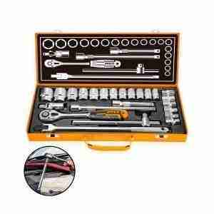 SET JUEGO DE DADOS LLAVE TUBO INGCO 24PCS ½'' HERRAMIENTAS - HKTS12242