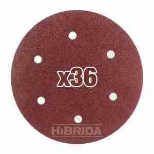 DISCO PAPEL LIJA X36 PARA LIJADORA DE PARED TECHO ABRASIVO - LIJA-230MM X 36