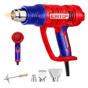 PISTOLA CALOR AIRE CALIENTE 2000W CALENTADOR 550°C 3 NIVELES