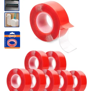 CINTA DOBLE CONTACTO X8 ADHESIVA RESISTENTE PEGAMENTO WADFOW