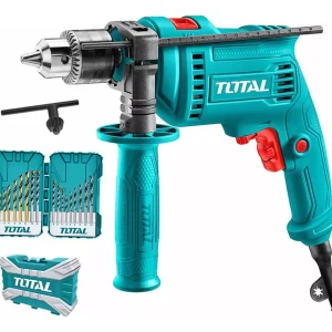 TALADRO PERCUTOR IMPACTO 680W + SET BROCAS CONCRETO MADERA