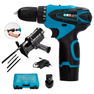 TALADRO ATORNILLADOR 12V INALAMBRICO+ ADAPTADOR CALADORA