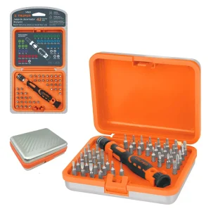 JUEGO DESARMADOR JOYERO TORX 42PZA INTERCAMBIABLES MAGNÉTICO