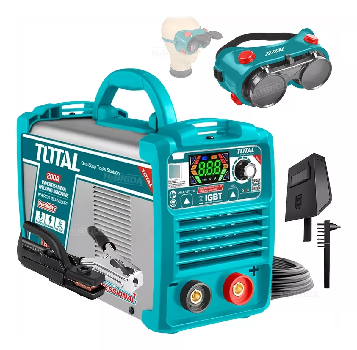 M QUINA SOLDAR ELECTRODO INVERTER MMA 200A INDUSTRIAL TOTAL 