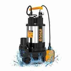 BOMBA SUMERGIBLE INGCO 1100W AGUA SUCIA/LIMPIA 1.5HP RESIDUALES