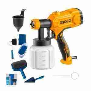 PISTOLA DE PINTAR 450W INGCO + SET RODILLOS RECARGABLES