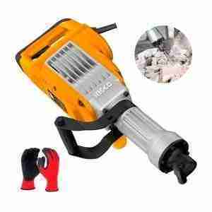 MARTILLO DEMOLEDOR INGCO 1700W 50J + GUANTE PROTECTOR