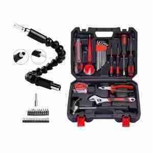 SET DE HERRAMIENTAS 19 PIEZAS CONSTRUCCIÓN + FULLSET DE 21 PZAS
