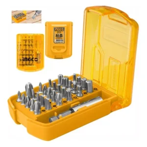 Juego de Puntas de Destornillador INGCO AKSD08301 | 30 Piezas de 25 mm con Estuche Compacto