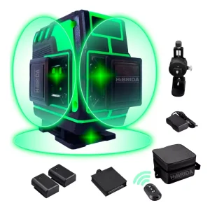 H Nivel laser 12 lineas maleta lona 2 baterías control remoto
