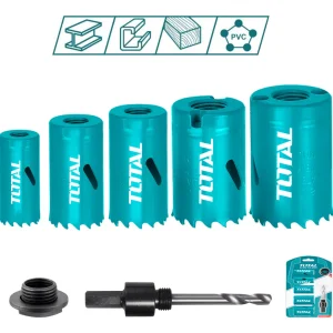 Set de Sierras Copa Bi-Metal TOTAL TACSH1071 | 7 Piezas de 19 a 35 mm