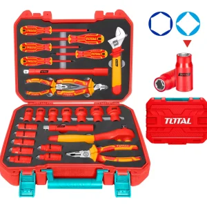 Herramientas Dielectricas en Maleta Juego de herramientas manuales aisladas 26PCS 1000V,Certificación VDE/GS
