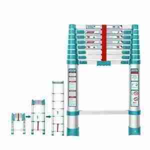 ESCALERA TELESCÓPICA 8PASOS/PELDAÑOS TOTAL ALUMINIO - THLAD08081