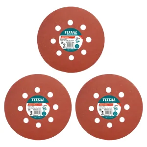 LIJAS CIRCULARES TOTAL PACKX3 DISCOS PARA LIJADORA CANTIDAD DE GRANOS 60