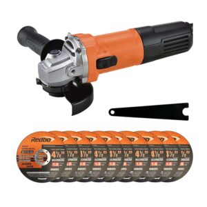 AMOLADORA ELECTRICA + Pack 10 UNID DISCO DE CORTE REDBO