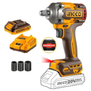 Llave Impacto Inalámbrica 400nm Brushless + 1bat + 1cargador