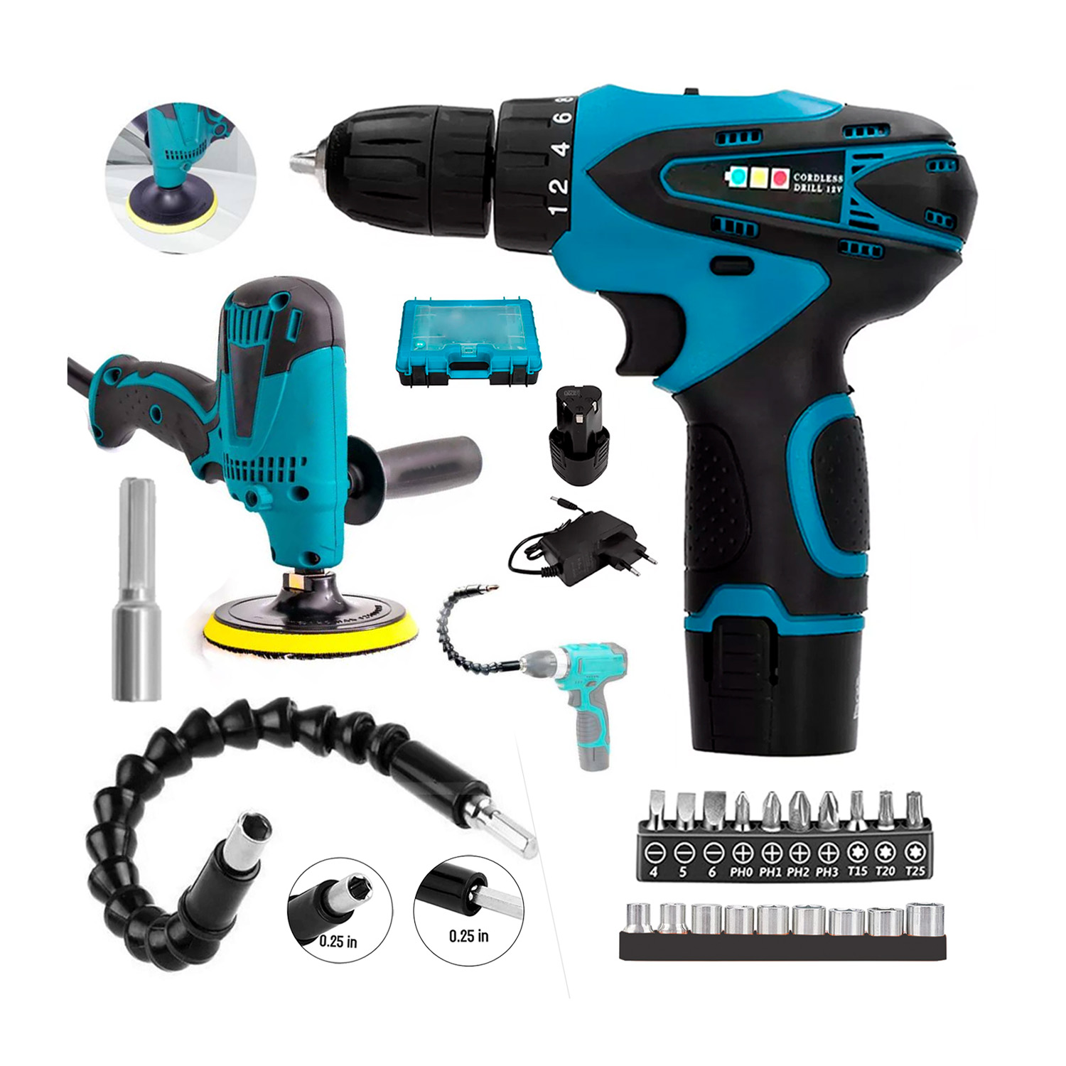 H-PULIDOR-ELEC - 12V-IMPORT - HBRD-FULL-SET - 1