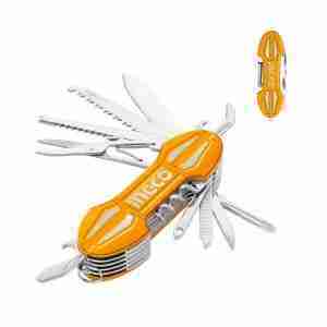 CUCHILLA MULTIFUNCIÓN 15 USOS NAVAJA PREMIUM INGCO HMFK8158