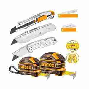 SET DE 7 PCZ /CINTAS MÉTRICAS + CUCHILLAS + REPUESTOS INGCO