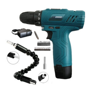 TALADRO INALAMBRICO + CARGADOR + BATERIA + EXTENSOR 21 ACS