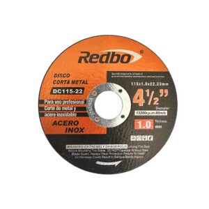DISCO CORTE 4 1/2 X 1.0MM REDBO COLOR NARANJA RBDISC