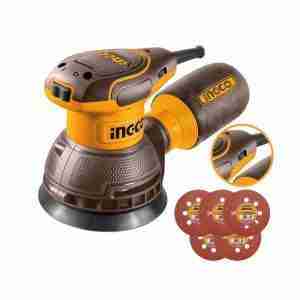 LIJADORA ROTO ORBITAL 320W INGCO 125MM CARPINTERÍA RS3216
