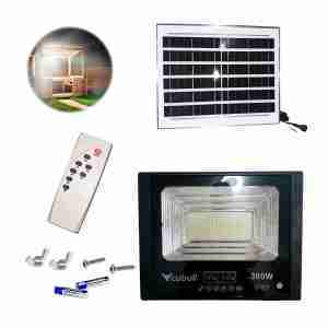Reflector Led C/panel Solar 300w + Control Remoto Cubull
