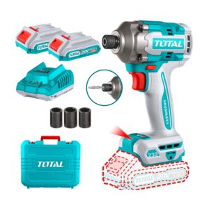 ATORNILLADOR DE IMPACTO TOTAL 230 NM 20V 2 BATERÍAS BRUSHLES