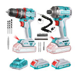 ATORNILLADOR DE IMPACTO+TALADRO PERCUTOR BRUSHLESS+ EXTENSOR