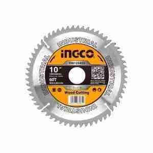 DISCO DE CORTE TCT 10'' Y 60T PARA MADERA TSB125423 INGCO