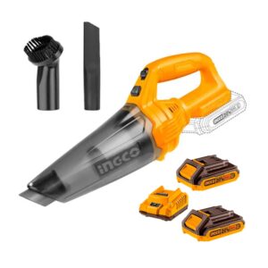ASPIRADORA INGCO 0.5 LITROS 20V + 2 BATERÍAS 2AH Y CARGADOR