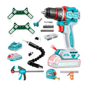 ATORNILLADOR+ESCUADRA+3 PRENSAS+CINTA METRICA+EXTENCION +BROCA FORSTNER 35MM