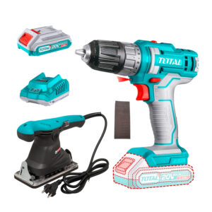 Lijadora Eléctrica 240w + Taladro Atornillador 45nm Bat/car.