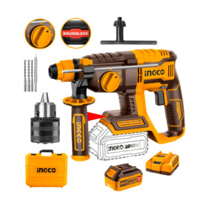 Rotomartillo 4 Funciones + Batería 4ah + Cargador 20v + Adaptador