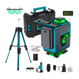Nivel Láser Verde 16 Líneas 3d 4d 2bats Recargable Multiusos