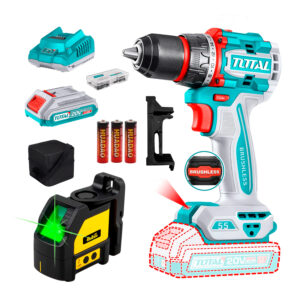 Taladro Atornillador Brushless 20v Nivel Lázer Verde