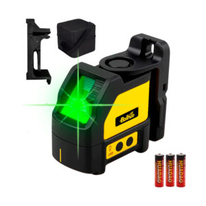 Nivel Láser 50 Metros 2 Líneas Color Verde + Accesorios