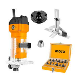 Ruteadora Fresadora Palma 1/4'' Con Set 12 Fresas 6mm Ingco