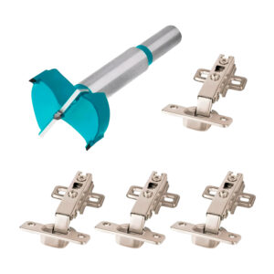 Combo Broca Forstner + 4bisagras Bidimensionales 110° Madera